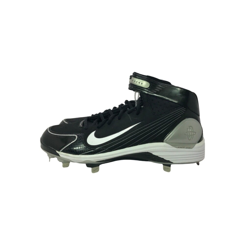 Nike Air Huarache LWP90 Metal Baseball Cleats Black Silver Men's 12 375562-011